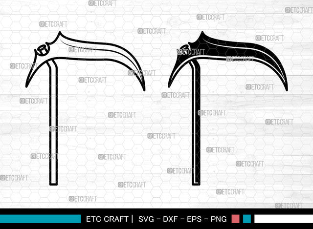 Scythe SVG, Scythe Outline Svg, Death Svg, Grim Reaper Svg, Scythe Svg SVG ETC Craft 