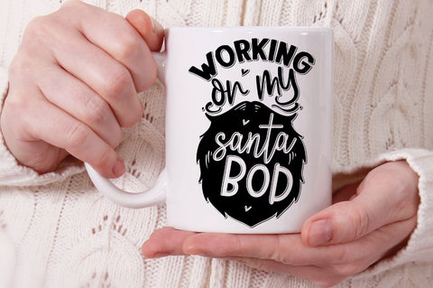 SD0001 - 4 Working on my santa bod SVG Designangry 