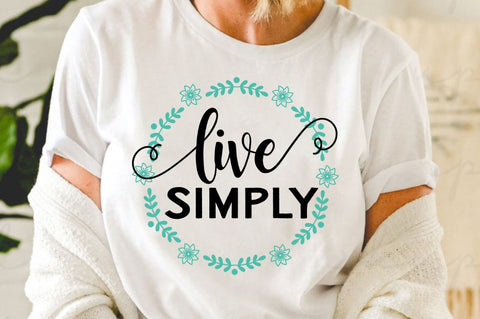 SD0002 - 14 Live simply SVG Designangry 