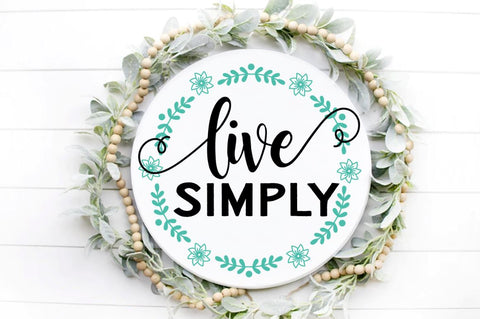 SD0002 - 14 Live simply SVG Designangry 