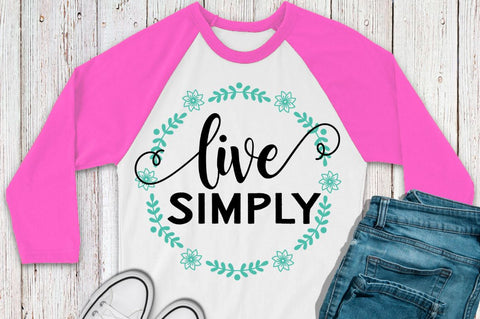 SD0002 - 14 Live simply SVG Designangry 