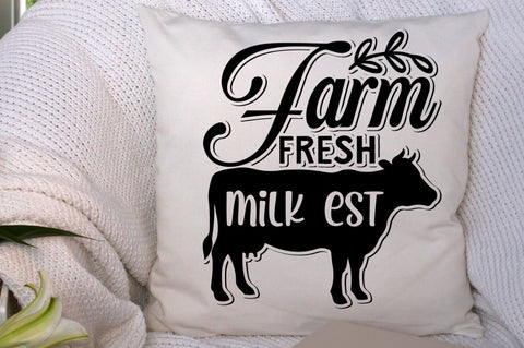SD0002 - 24 Farm fresh milk est SVG Designangry 