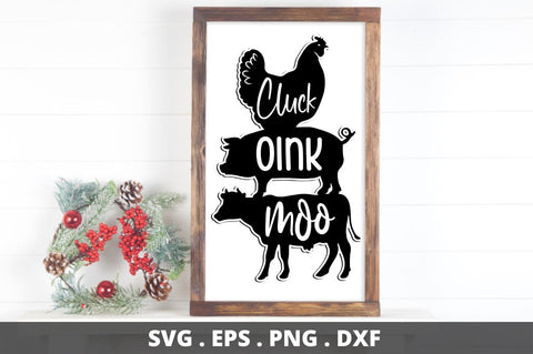 SD0002 - 30 Cluck oink moo SVG Designangry 