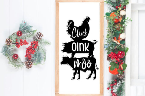 SD0002 - 30 Cluck oink moo SVG Designangry 