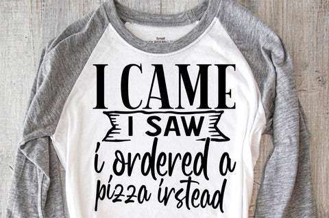 SD0003 - 9 I came i saw i ordered a pizza irstead SVG Designangry 