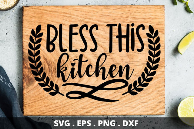 SD0004 - 2 Bless this kitchen SVG Designangry 