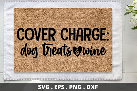 SD0004 - 4 Cover charge dog treats and wine SVG Designangry 