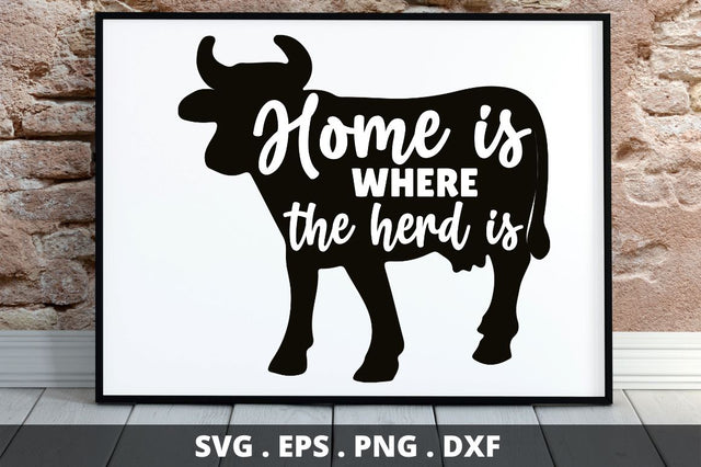 SD0007 - 5 Home is where the herd is SVG Designangry 