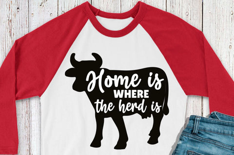 SD0007 - 5 Home is where the herd is SVG Designangry 