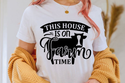 SD0008 - 1 This House Is On Farm Time SVG Designangry 
