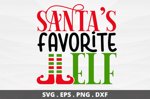 SD0010 - 5 Santas favorite elf SVG Designangry 