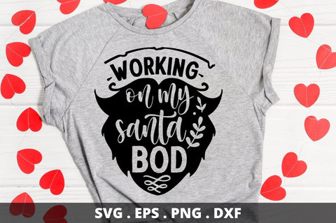 SD0010 - 7 Working on my santa bod SVG Designangry 
