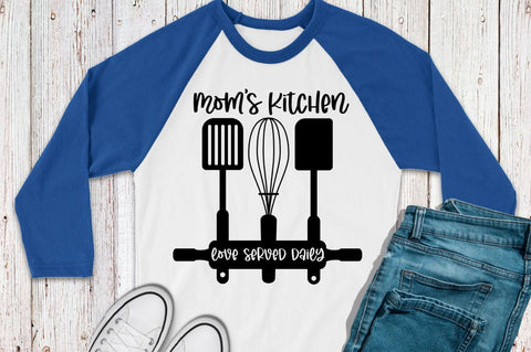 SD0011 - 1 Mom's Kitchen love served daily SVG Designangry 