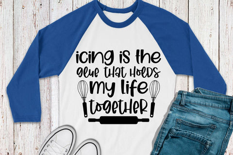 SD0011 - 5 icing is the glue that holds my life together SVG Designangry 