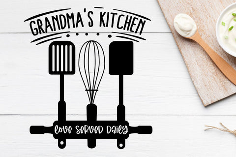 SD0011 - 9 grandma's kitchen love served daily SVG Designangry 