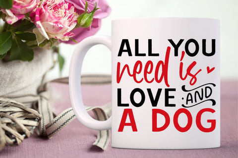 SD0013 - 1 All you need is love & a dog SVG Designangry 