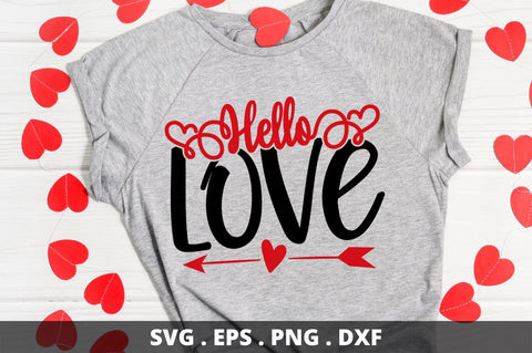 SD0013 - 6 Hello love SVG Designangry 