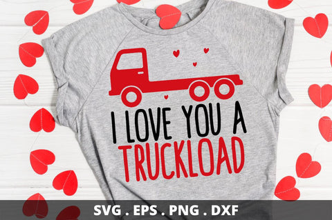 SD0013 - 8 I love you a truckload SVG Designangry 