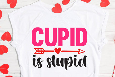 SD0014 - 5 Cupid is stupid SVG Designangry 