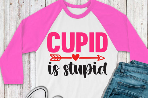 SD0014 - 5 Cupid is stupid SVG Designangry 
