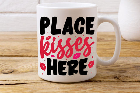 SD0016 - 21 place kisses here SVG Designangry 