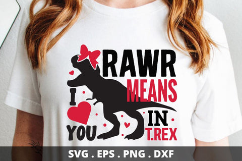 SD0016 - 23 rawr means i love you in t.rex SVG Designangry 