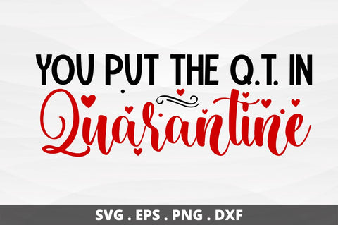 SD0017 - 2 You put the q.t in quarantine SVG Designangry 