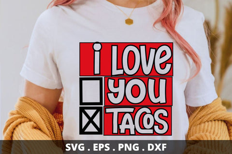 SD0017 - 7 I love you tacos SVG Designangry 