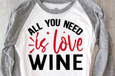 SD0018 - 1 All you need is love wine SVG Designangry 