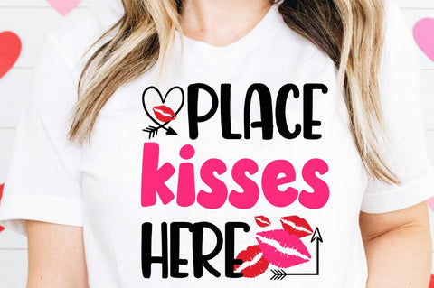 SD0019 - 5 Place kisses here SVG Designangry 