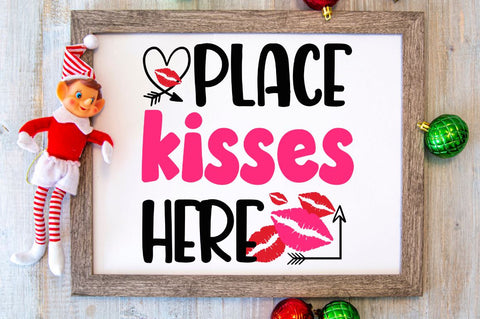 SD0019 - 5 Place kisses here SVG Designangry 