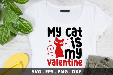 SD0020 - 2 My cat is my valentine SVG Designangry 