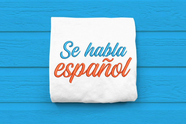 Se Habla Español Spanish Embroidery Embroidery/Applique DESIGNS Designed by Geeks 