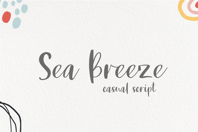 Sea Breeze Font Sunday Nomad 