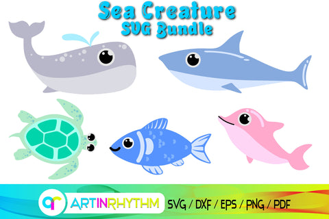 Sea creature SVG, Sea animals SVG, Sea creature SVG bundle, Sea animals SVG bundle, Marine Animals SVG SVG Artinrhythm shop 