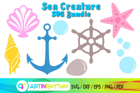 Sea creature SVG, Sea animals SVG, Sea creature SVG bundle, Sea animals SVG bundle, Marine Animals SVG SVG Artinrhythm shop 