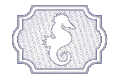Sea horse figure embossed machine embroidery digital downlo Embroidery/Applique DESIGNS embroidery-workshop 