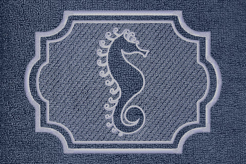 Sea horse figure embossed machine embroidery digital downlo Embroidery/Applique DESIGNS embroidery-workshop 