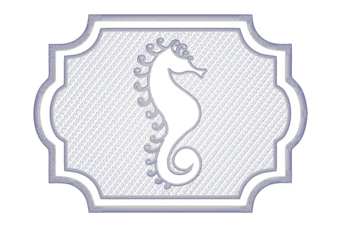 Sea horse figure embossed machine embroidery digital downlo Embroidery/Applique DESIGNS embroidery-workshop 