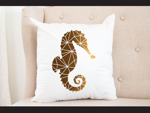 Sea horse Geomatical Print SVG Johan Ru designs 