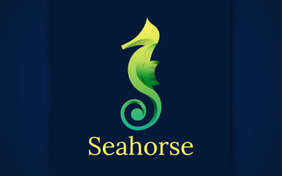Sea horse logo vector template SVG naemmiah021 