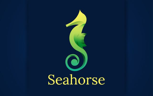 Sea horse logo vector template SVG naemmiah021 