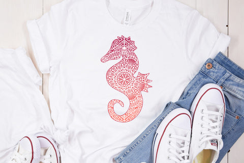 Sea Horse Mandala Sublimation I Mandala PNG Sublimation Happy Printables Club 