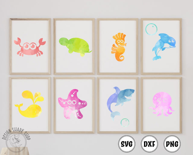 Sea Life Set SVG Design Shark 