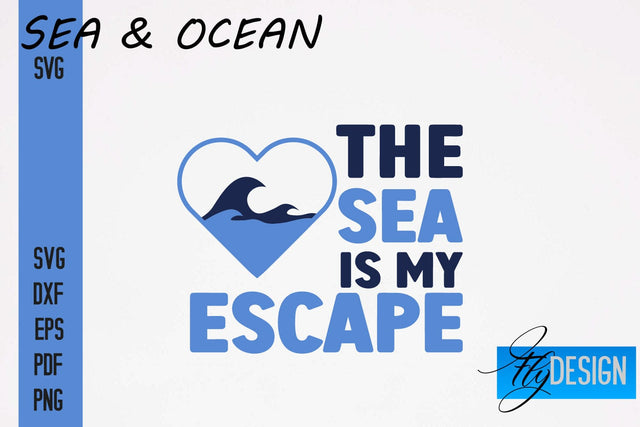Sea & Ocean SVG Design | Sea & Ocean SVG Quotes | Summer SVG Quotes SVG Fly Design 