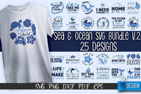 Sea & Ocean SVG Design | Sea & Ocean SVG Quotes | Summer SVG Quotes v.2 SVG Fly Design 