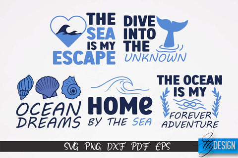 Sea & Ocean SVG Design | Sea & Ocean SVG Quotes | Summer SVG Quotes v.2 SVG Fly Design 