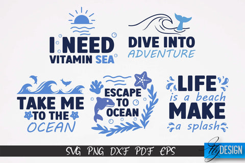 Sea & Ocean SVG Design | Sea & Ocean SVG Quotes | Summer SVG Quotes v.2 SVG Fly Design 