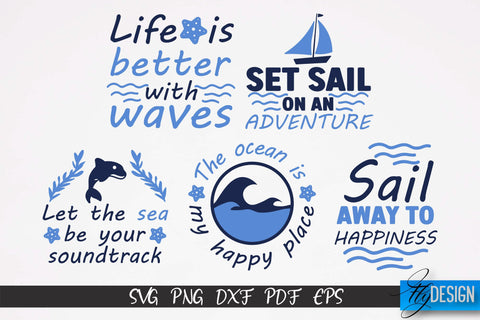 Sea & Ocean SVG Design | Sea & Ocean SVG Quotes | Summer SVG Quotes v.2 SVG Fly Design 