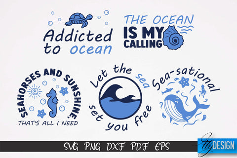 Sea & Ocean SVG Design | Sea & Ocean SVG Quotes | Summer SVG Quotes v.2 SVG Fly Design 
